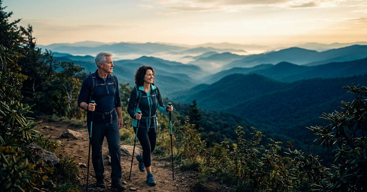 North Carolina couple in their late fifties reviewing pre-Medicare health insurance options